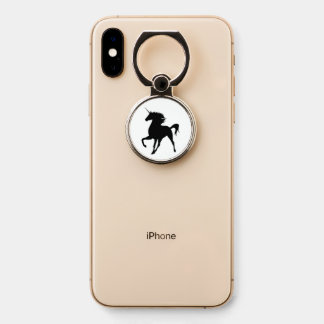 Black Majestic Magical Unicorn Phone Ring Stand