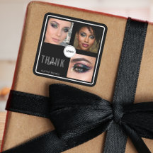Black Makeup Artist Studio Photo Collage Thank you