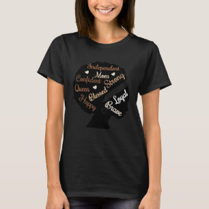 Black Mama African American Mom Black History Mont T-Shirt