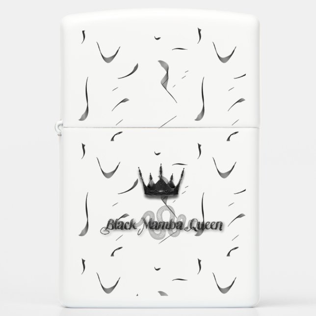Black Mamba Queen Zippo Lighter (Front)