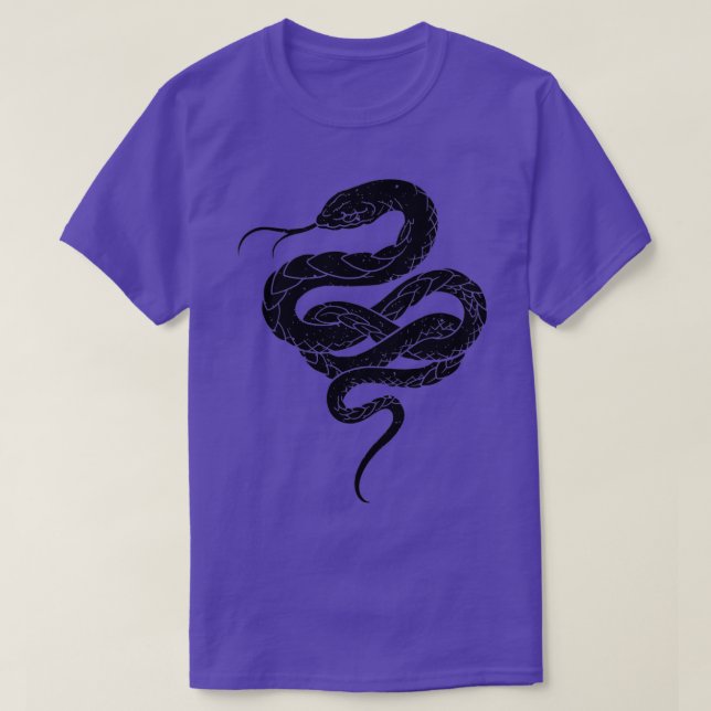 Black Mamba Snake  T-Shirt (Design Front)