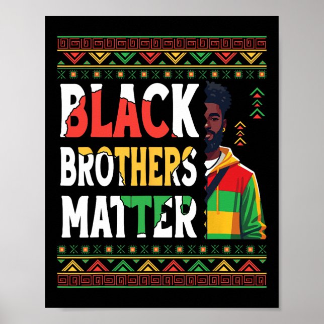 Black Man Black Brothers Problem African Pride Ras Poster (Front)