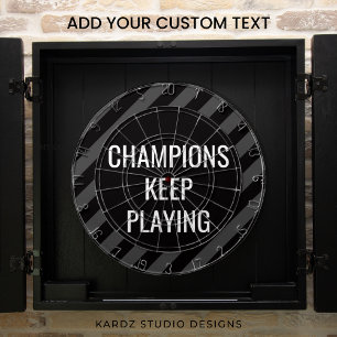 Black Man Cave Quote Dart Board