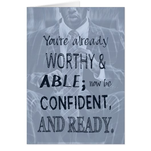 Black Man Confidence Cards (Front)