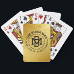 Black Man Emblem Classic Playing Cards<br><div class="desc">Life is a game Black Men have learned to play well against the backdrop of history. Why not honor his achievements with his own logo? The Black Man Emblem declares: Handmade by God. Established in the beginning. Walking in excellence. This Emblem displays the inspirational message to follow their own inner...</div>