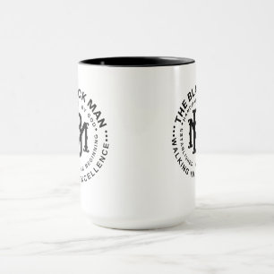 Black Man Emblem- Motivational Quote Gift Mug