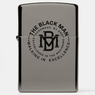 Black Man Emblem Zippo Lighter