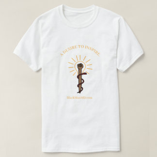 Black Man M.D. Men's White T-Shirt