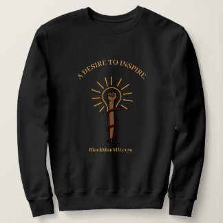 Black Man, M.D. Unisex Black Sweatshirt