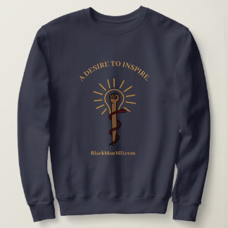 Black Man, M.D. Unisex Navy Sweatshirt