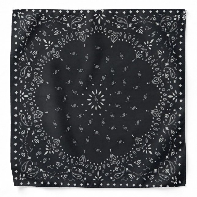 Black Mandala Bandana (Front)