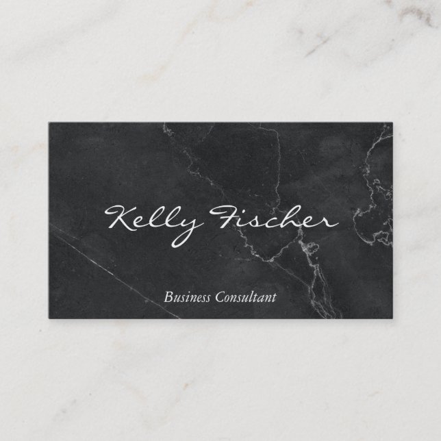 Black Marble | Business Consultant Card (Front)