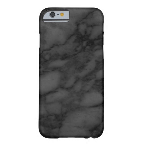 Black Marble Barely There iPhone 6 Case