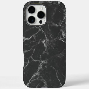 Black Marble iPhone 16 Pro Max Case