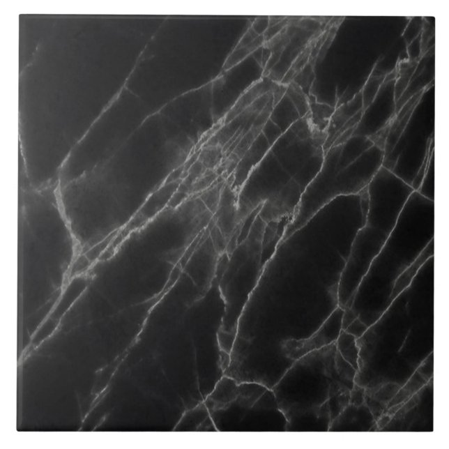 Black Marble Ceramic Tile (Front)