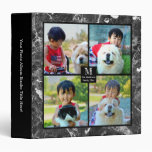 Black Marble Collage Personalized Photo Album 3 Ring Binder