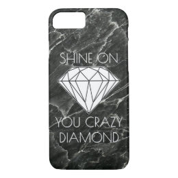 Black Marble Diamond Custom iPhone 8/7 Case