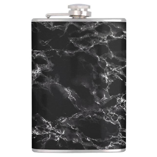 Black Marble Flask (Front)