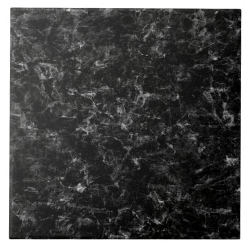 Black Marble Granite Faux Ceramic Tile