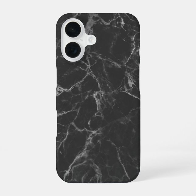 Black Marble iPhone Case (Back)