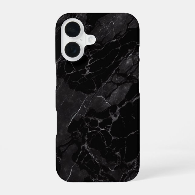 Black Marble iPhone Case (Back)