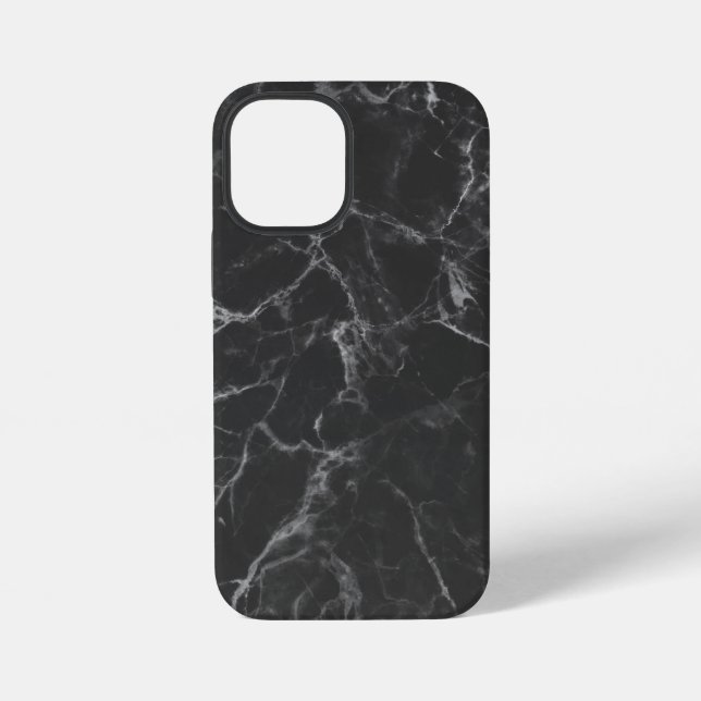 Black Marble Iphone Case (Back)