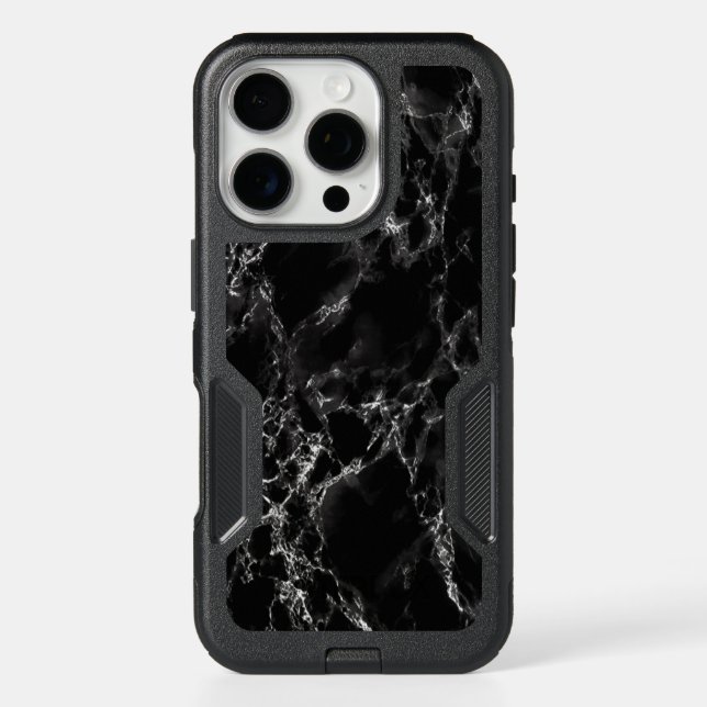 Black Marble iPhone Case (Back)