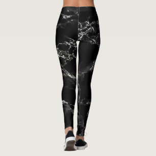 Black Marble Leggings