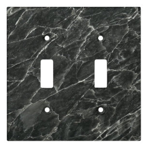 Black Marble Light Switch Cover