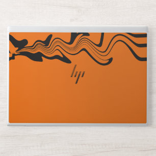 Black Marble Lines Graphic  HP Laptop Skin