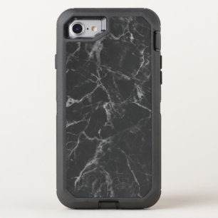 Black Marble OtterBox Defender iPhone SE/8/7 Case