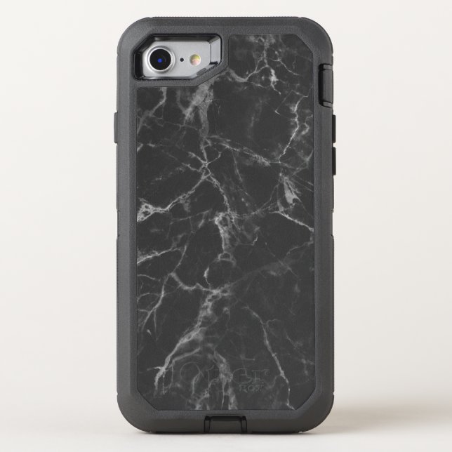 Black Marble Otterbox iPhone Case (Back)