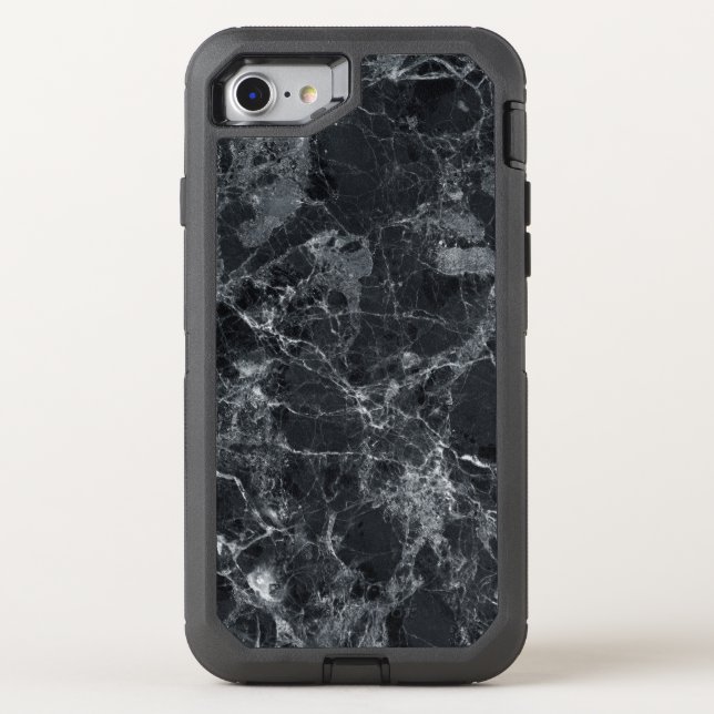 Black marble otterbox iPhone case (Back)