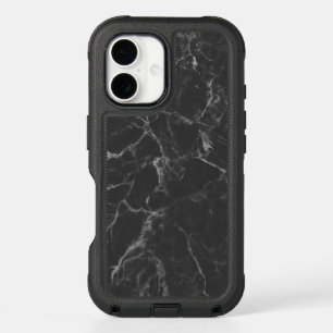 Black Marble iPhone 16 Case