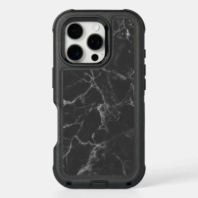 Black Marble Otterbox iPhone Case (Back)