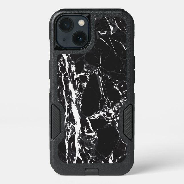 Black Marble Otterbox Samsung Galaxy S8 Case (Back)
