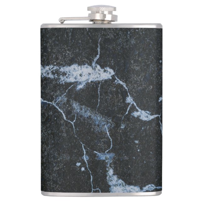 Black Marble Pattern Flask (Front)