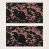 Black marble rose gold glitter texture image (Front & Back)