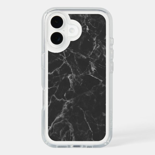 Black Marble Speck iPhone Case (Front)