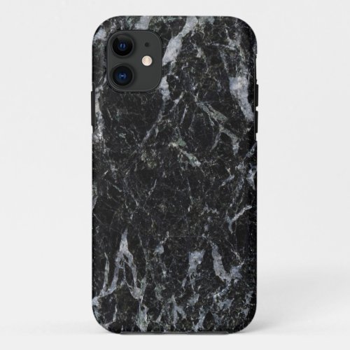 Black Marble Stone iPhone 11 Case