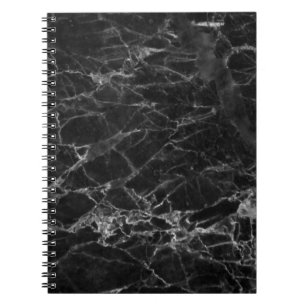 Black Marble Stone Look Notebook