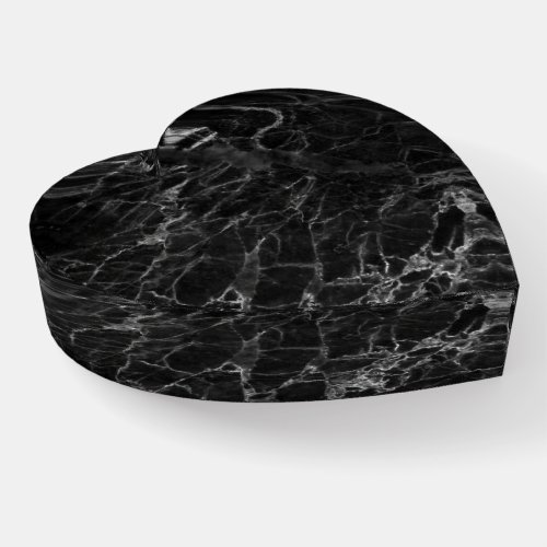 Black Marble Stone Look Paperweight