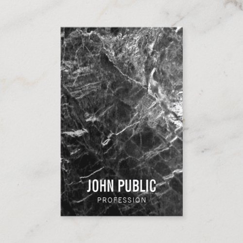 Black Marble Template Simple Modern Professional Business Card