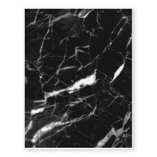 Black Marble Temporary Tattoos
