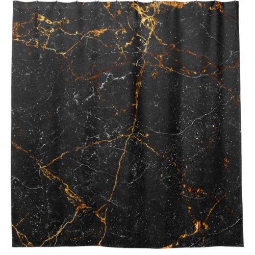 Black marble texture background natural marble ti shower curtain