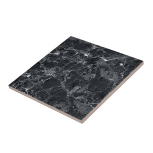 Black marble texture ceramic tile