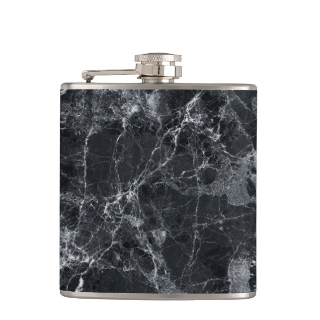 Black marble texture flask (Front)