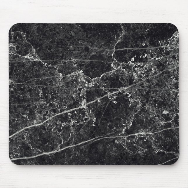 Black Marble Texture Mouse Pad (Front)