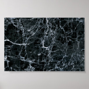 Black Marble Texture Poster