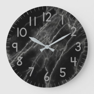 Black Marble Wall Clock